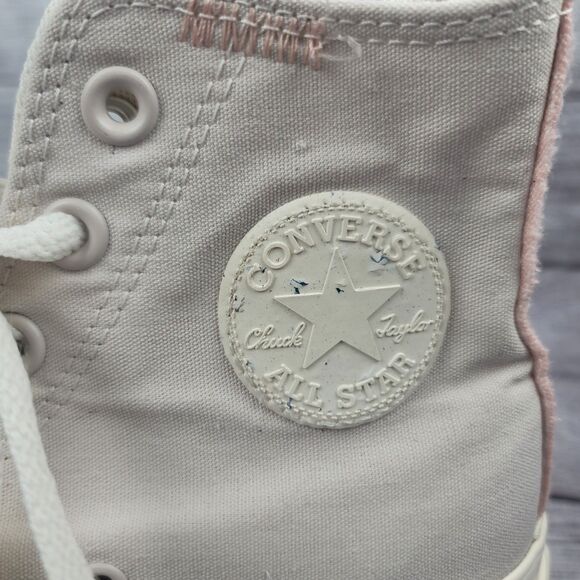 Converse Chuck Taylor All Star Lift 2X Hi 572953C Women Sand Sneaker - Size 5 - Picture 2 of 11